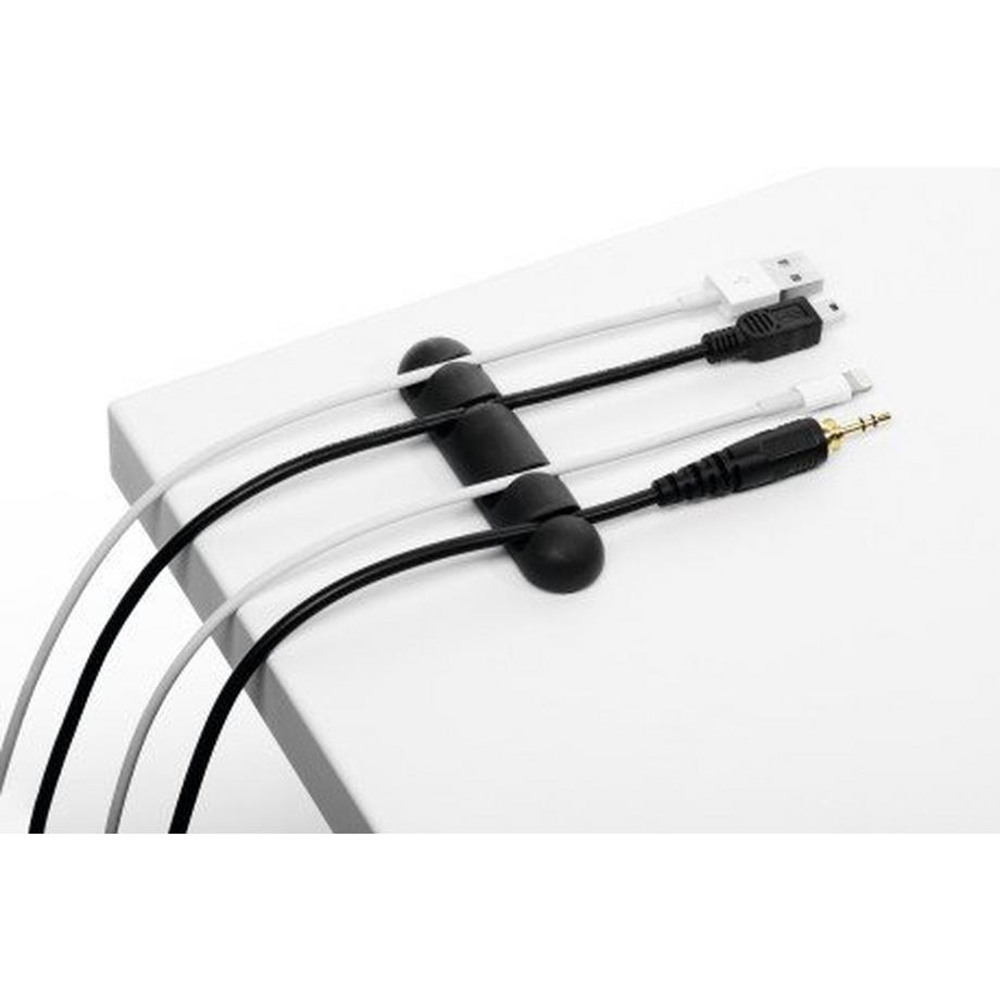 DURABLE  Cavoline Clip 4 Tisch/Bank Kabelhalter Schwarz 