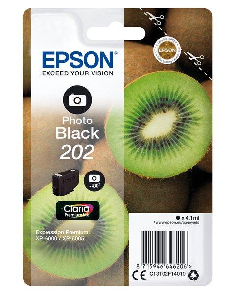 EPSON  EPSON Tintenpatrone 202 ph.schwarz T02F140 XP-6000/6005 400 Seiten 