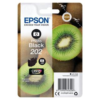 EPSON  EPSON Tintenpatrone 202 ph.schwarz T02F140 XP-6000/6005 400 Seiten 