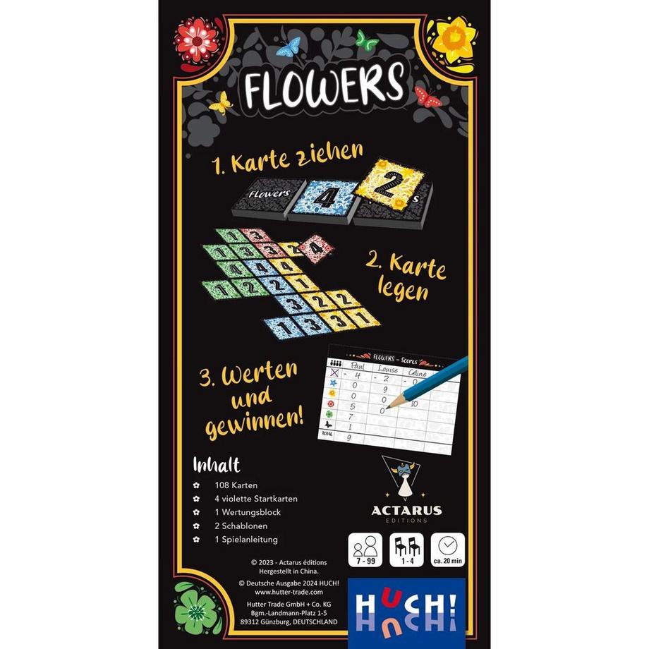 HUCH!  Familienspiel Flowers 