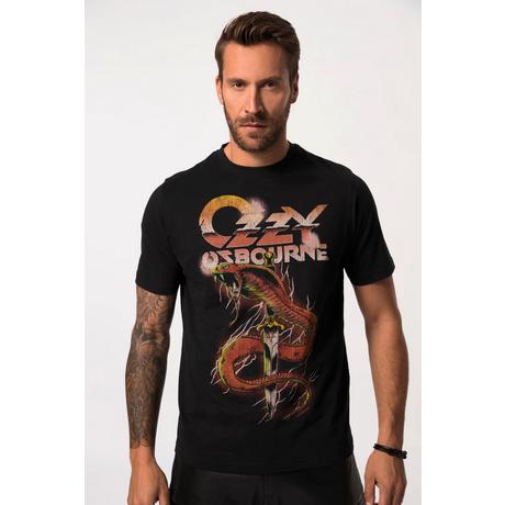 JP1880  T-shirt dedicata a Ozzy Osbourne con mezze maniche nero 