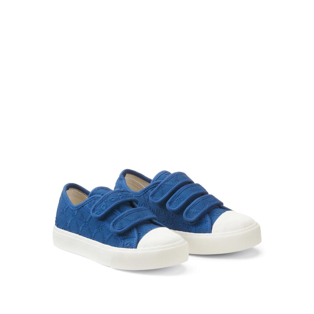 La Redoute Collections  Flache Canvas-Sneakers mit Lochstickerei 