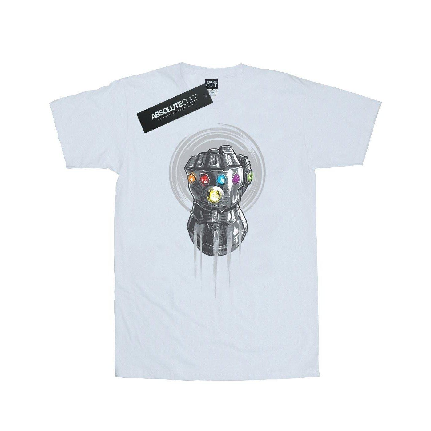 Image of Avengers Infinity War Power Fist Tshirt Damen Weiss M