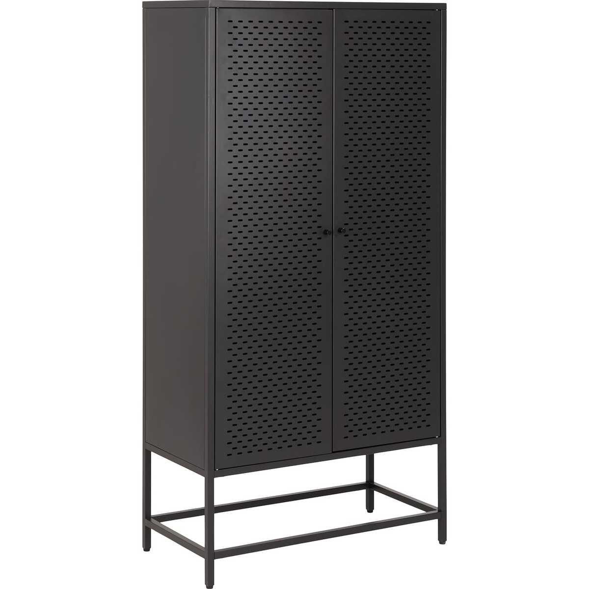 mutoni Armoire Langholm métal noir  