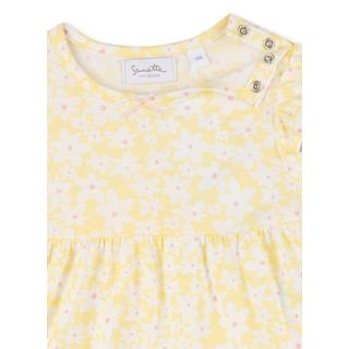 Sanetta Fiftyseven  Baby Mädchen Kleid Blumen gelb 