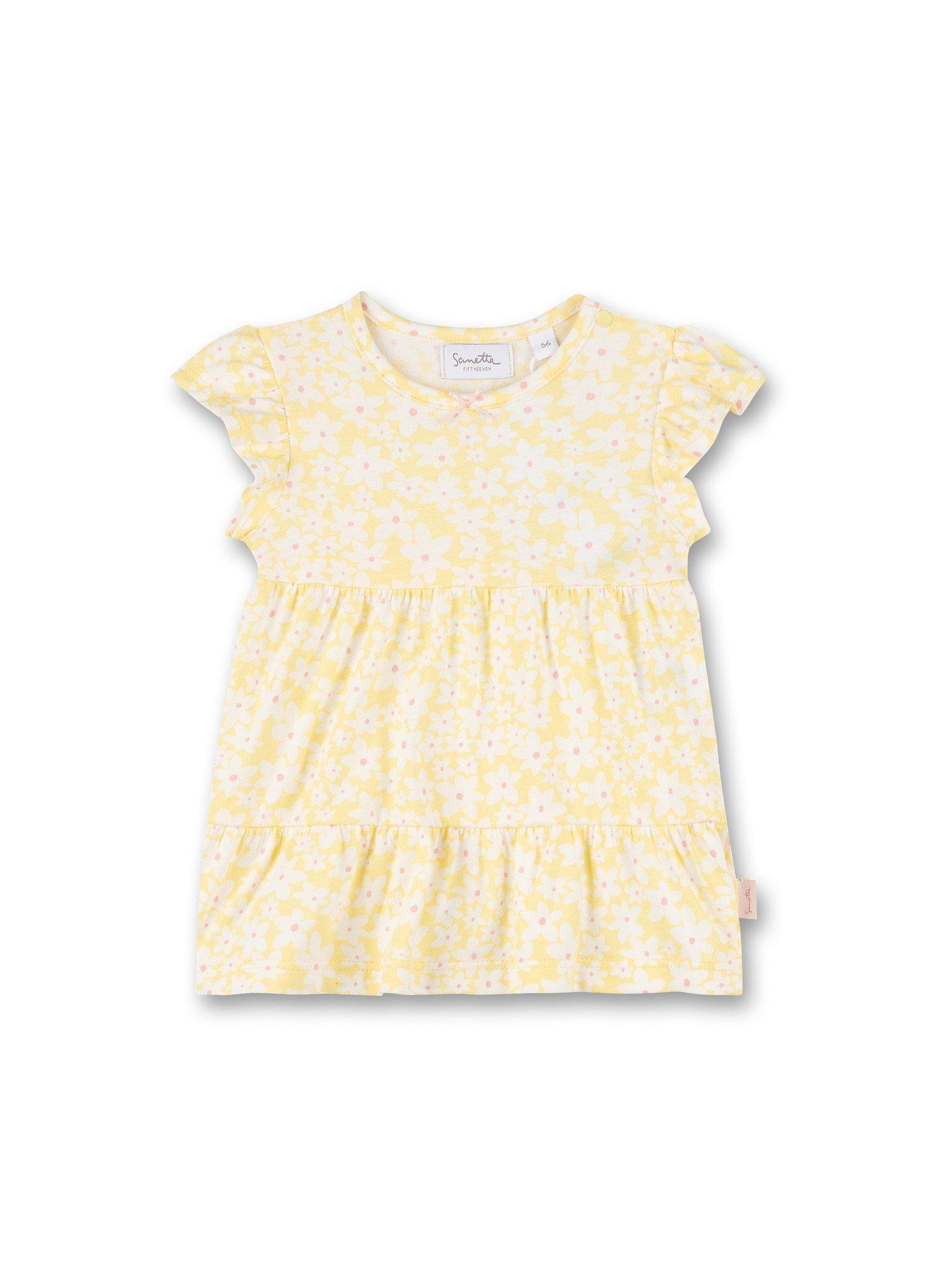Image of Baby Mädchen Kleid Blumen Gelb Unisex Gelb 80
