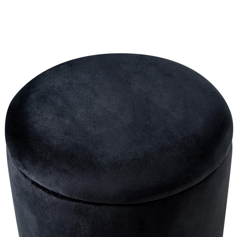 Beliani Pouf mit Stauraum aus Samtstoff  WENONA  