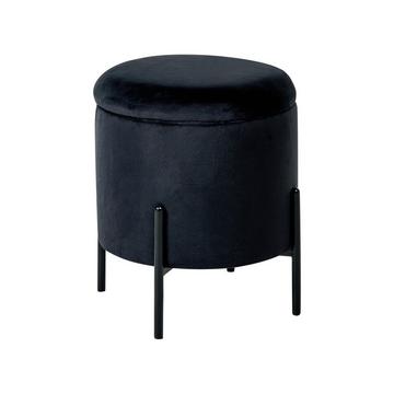 Pouf de rangement en Velours Scandinave WENONA