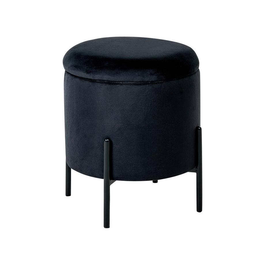 Pouf mit Stauraum aus Samtstoff  WENONA