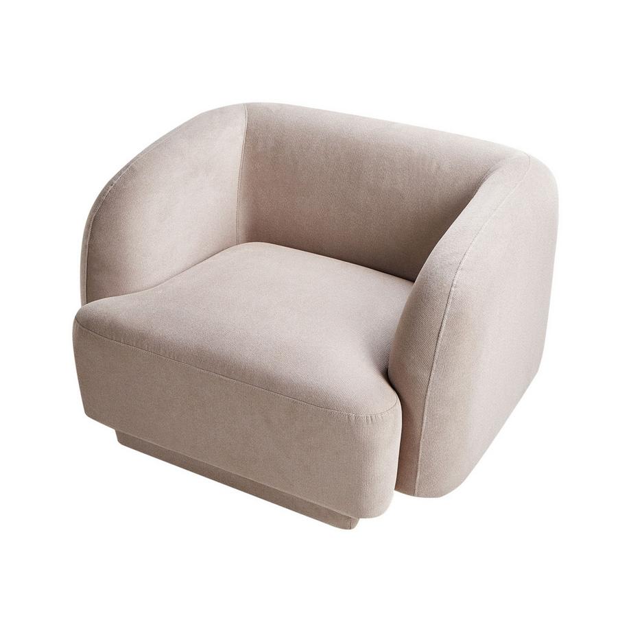 Beliani Fauteuil en Tissu Glamour SKJANES  