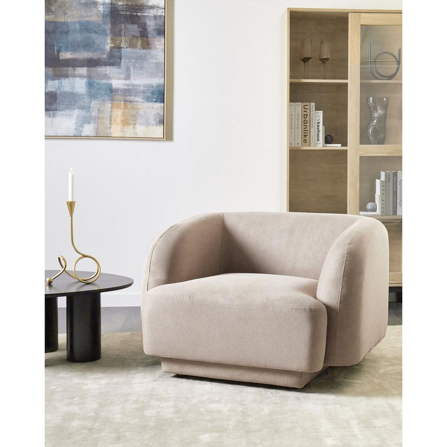 Beliani Fauteuil en Tissu Glamour SKJANES  