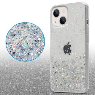 Cadorabo  Hülle für Apple iPhone 13 TPU Silikon mit funkelnden Glitter 