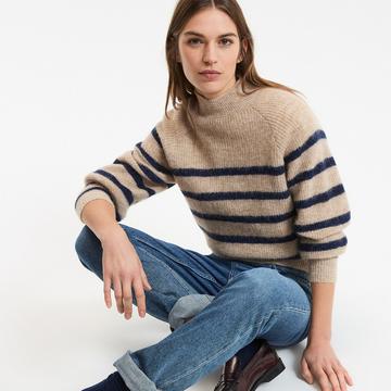 Signature Streifenpullover ARISTIDE mit Alpakawolle