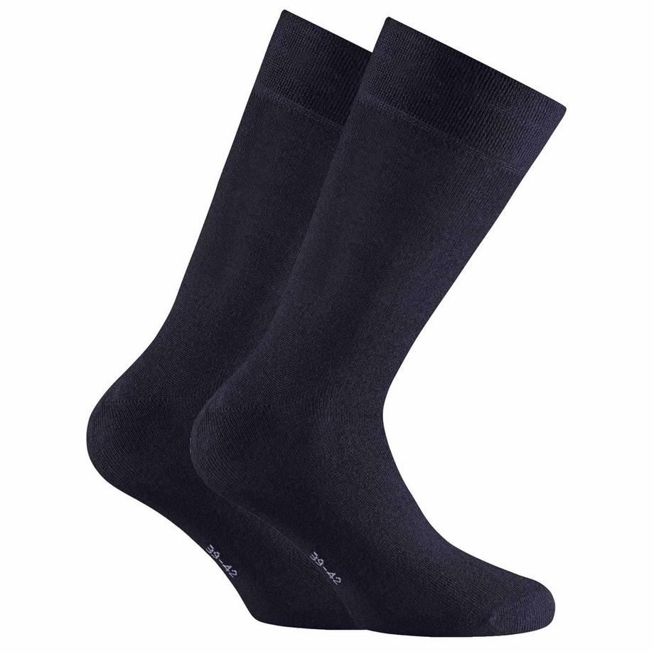 Rohner Chaussettes Bambou Coupe Confortable Lot de 2  