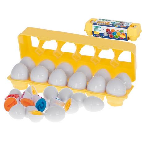 Pricenet  Lernsortier-Puzzle, passende Formen, Zahlen, Eier, 12 Stück 