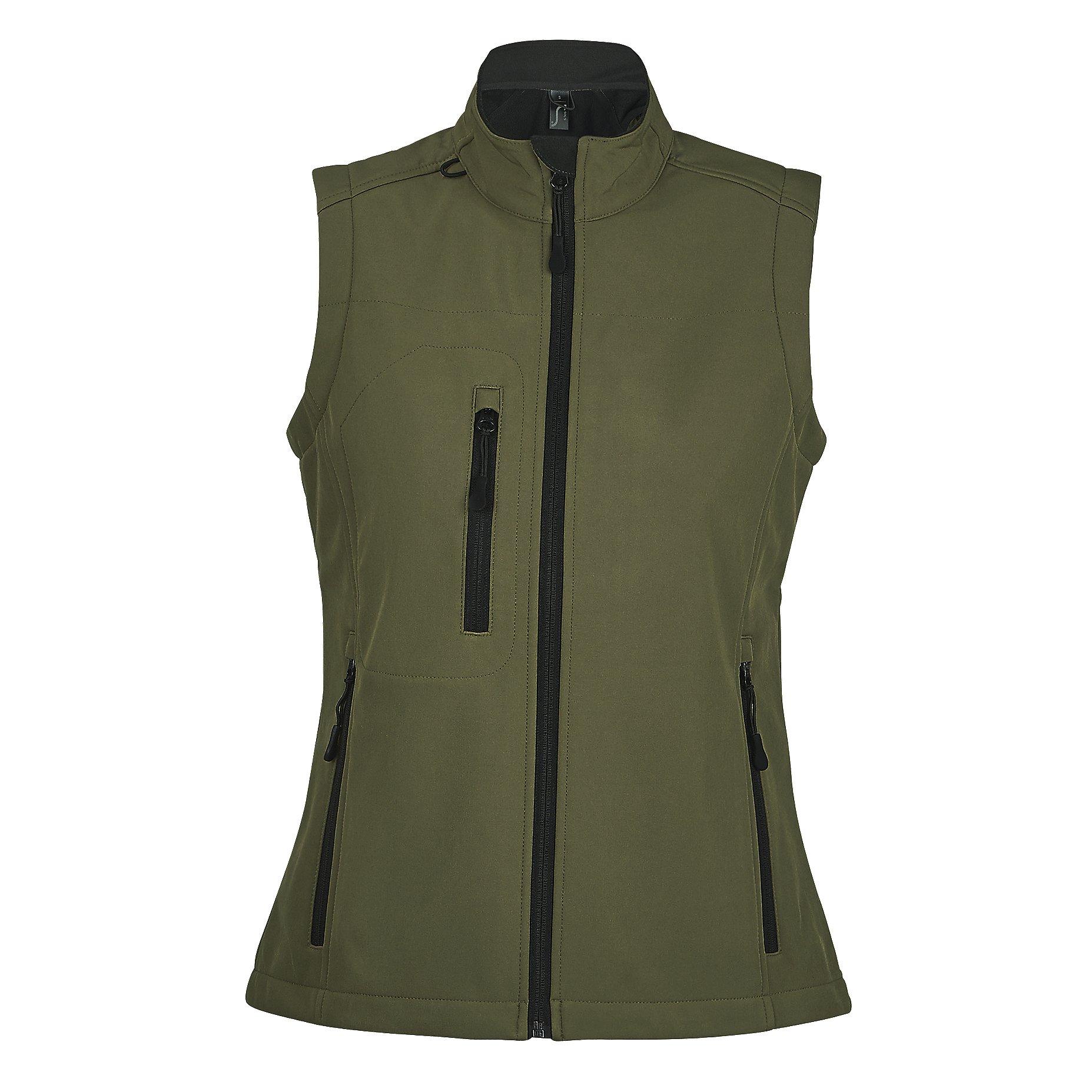 Image of Rallye Softshellbodywarmer Softshellweste Damen Dunkelgrün M