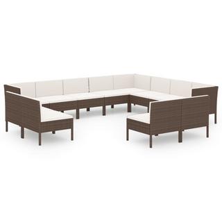 VidaXL Garten-sofagarnitur poly-rattan  