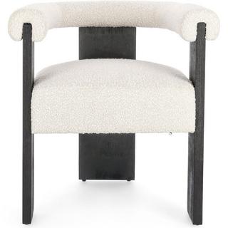 mutoni Fauteuil Agape noir naturel  