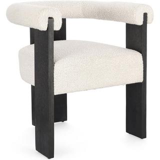 mutoni Fauteuil Agape noir naturel  