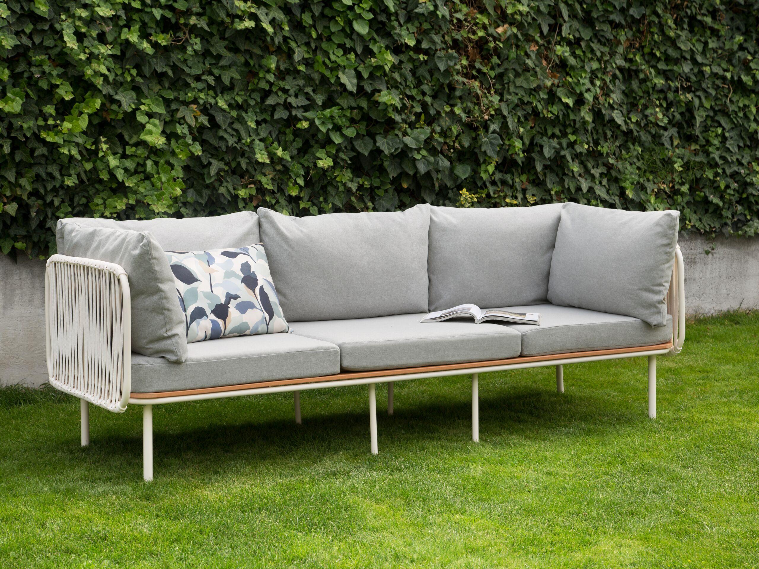 Beliani 3 Sitzer Sofa aus Aluminium Modern SENISE  