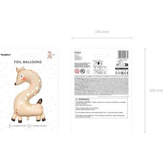 Pricenet  Ballon aluminium numéro \2\" - Saren 50x88 cm" 