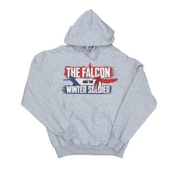 Sweat à capuche THE FALCON AND THE WINTER SOLDIER ACTION LOGO
