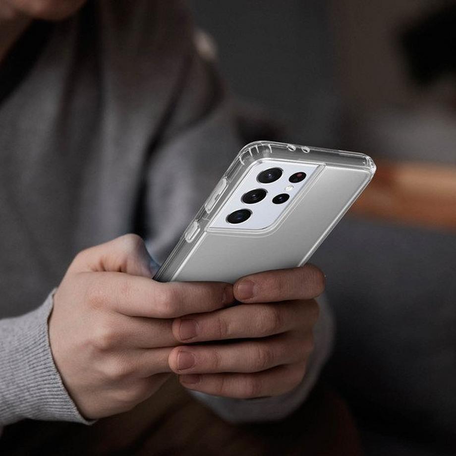 Avizar  Coque Samsung S21 Ultra Cristal Silicone 