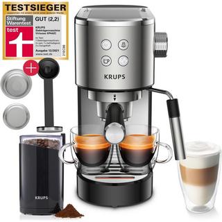 KRUPS Krups Virtuso Machine à café espresso 15 Bar, Vainqueur du test de la Stiftung Warentest + F20342 Moulin à café  