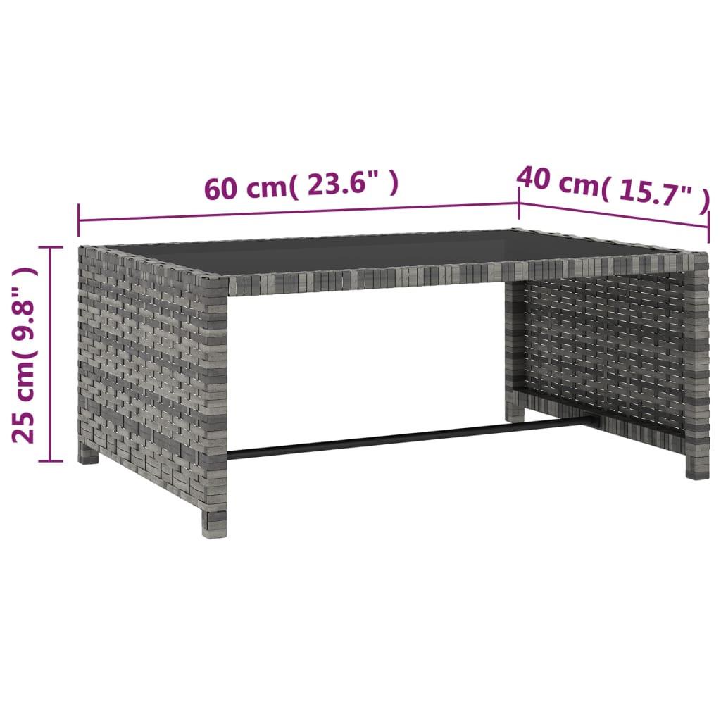 VidaXL Chaise de jardin inclinable rotin synthétique  