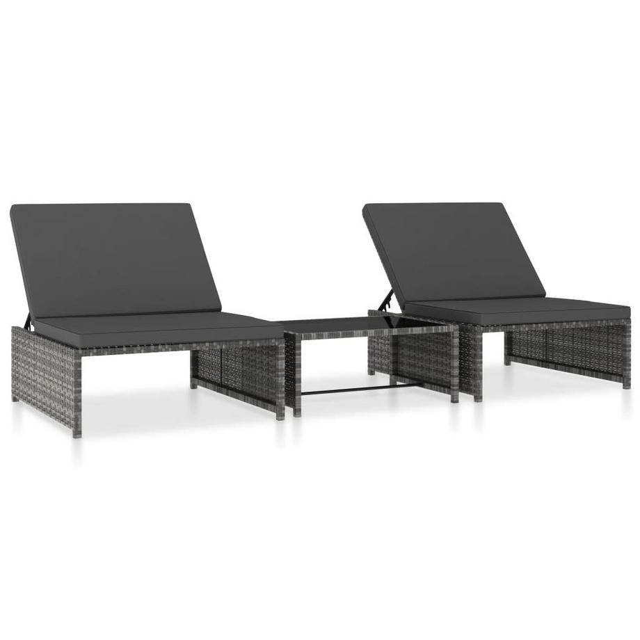 Gartensessel verstellbar poly-rattan