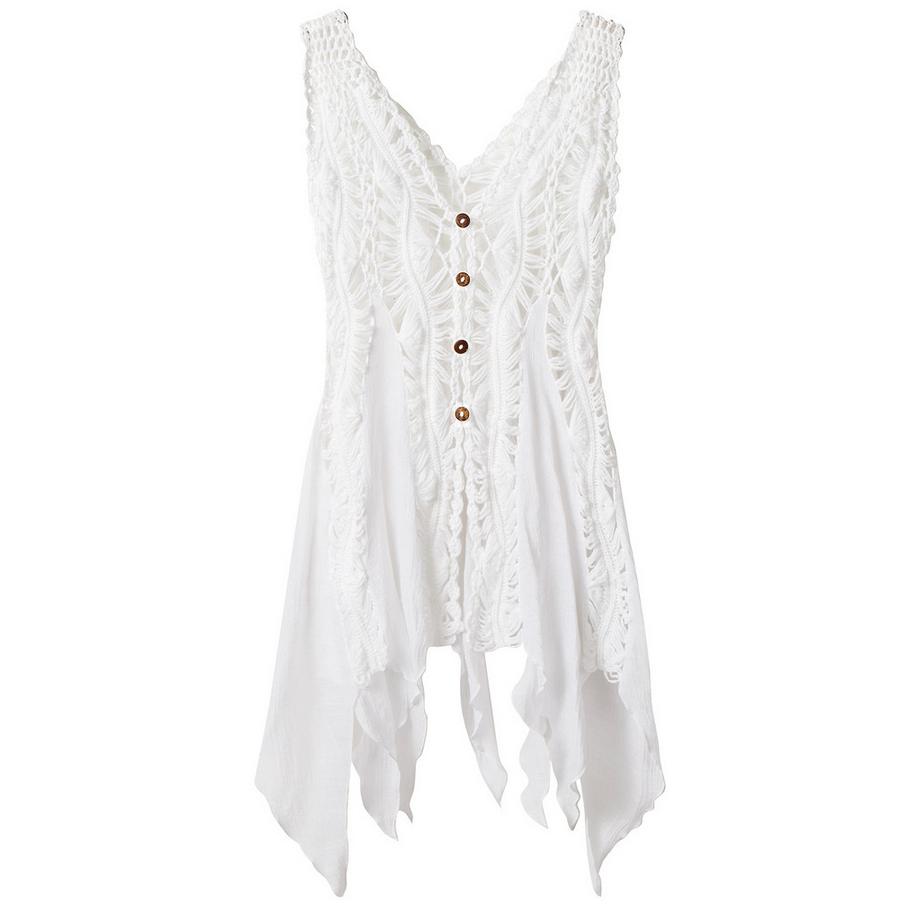 Joe Browns Ärmelloses Häkeltop mit Taschentuch-Saum  