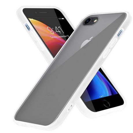 Cadorabo  Housse compatible avec Apple iPhone 6 / 6S / 7 / 7S / 8 / SE 2020 - Coque de protection hybride avec intérieur en silicone TPU et dos en plastique mat 