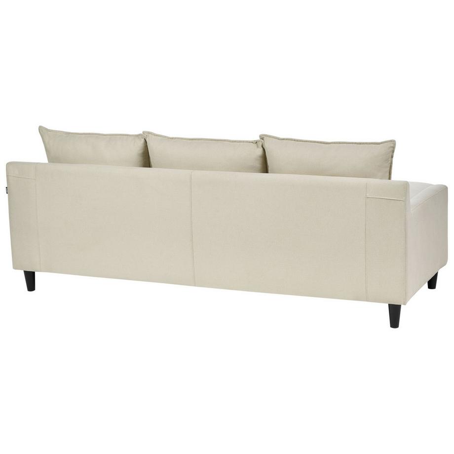 Beliani Ecksofa aus Stoff  ELVENES  