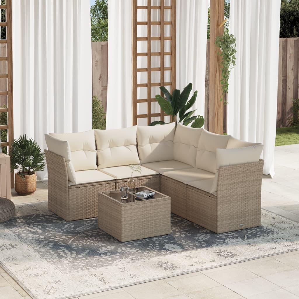 VidaXL set divano da giardino Polirattan  