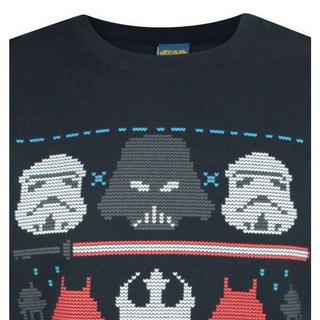 STAR WARS  Weihnachtspullover mit DarkSideNorwegermuster 