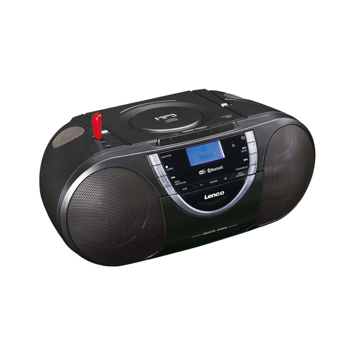 Lenco  Boombox DAB+/FM mit CD-Player 