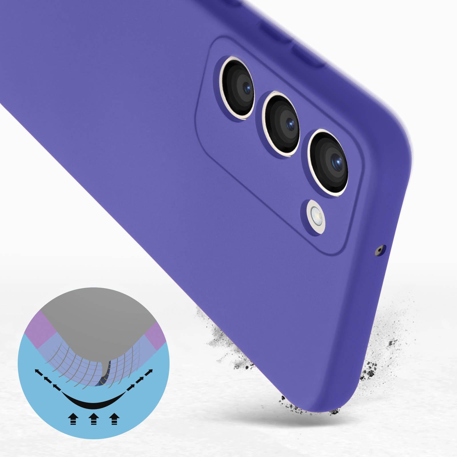 Avizar  Cover Galaxy S23 semi-rigida viola 