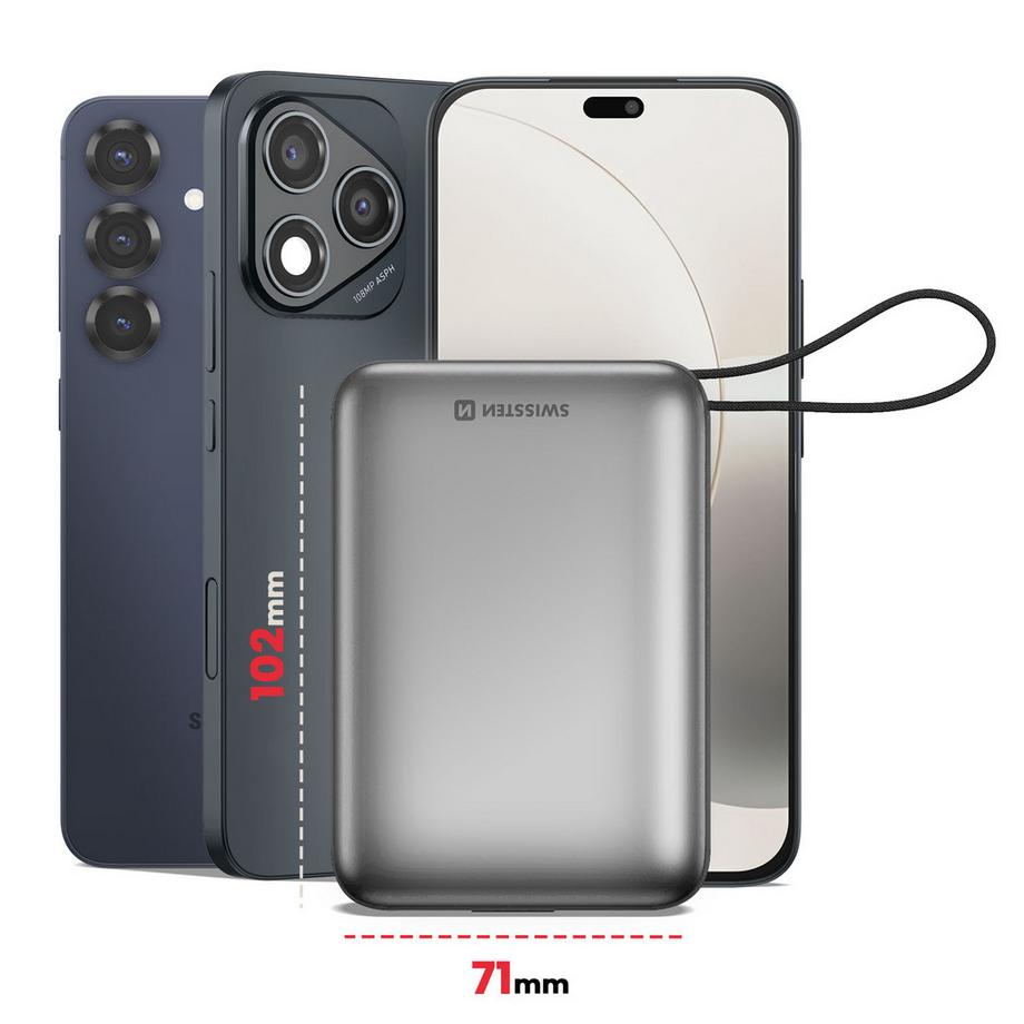 SWISSTEN  Externe Batterie 20000mAh Swissten Grau 