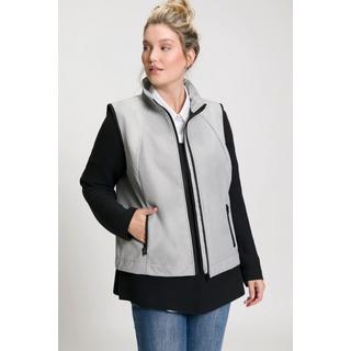 Ulla Popken  Gilet di softshell con fodera di pile e collo alto 