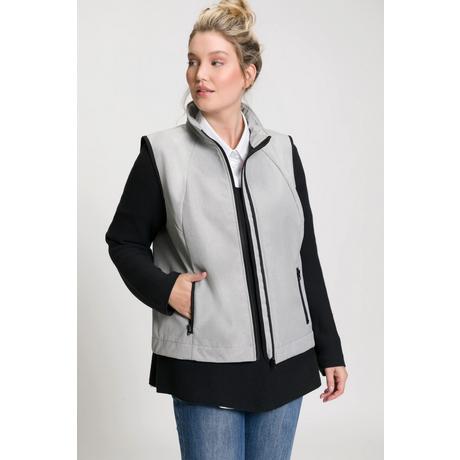 Ulla Popken  Softshell-Weste, Fleecefutter, Stehkragen 