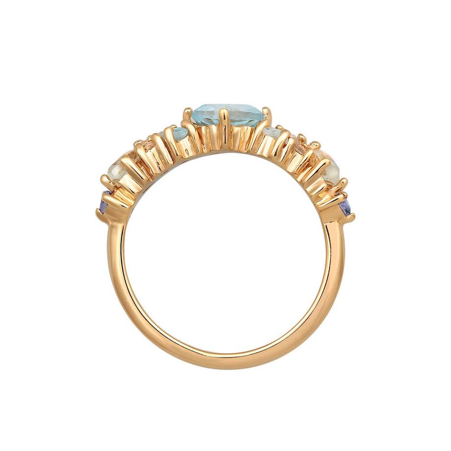 Elli  Ring Topas Mondstein Amethyst Klassik 925 Silber 