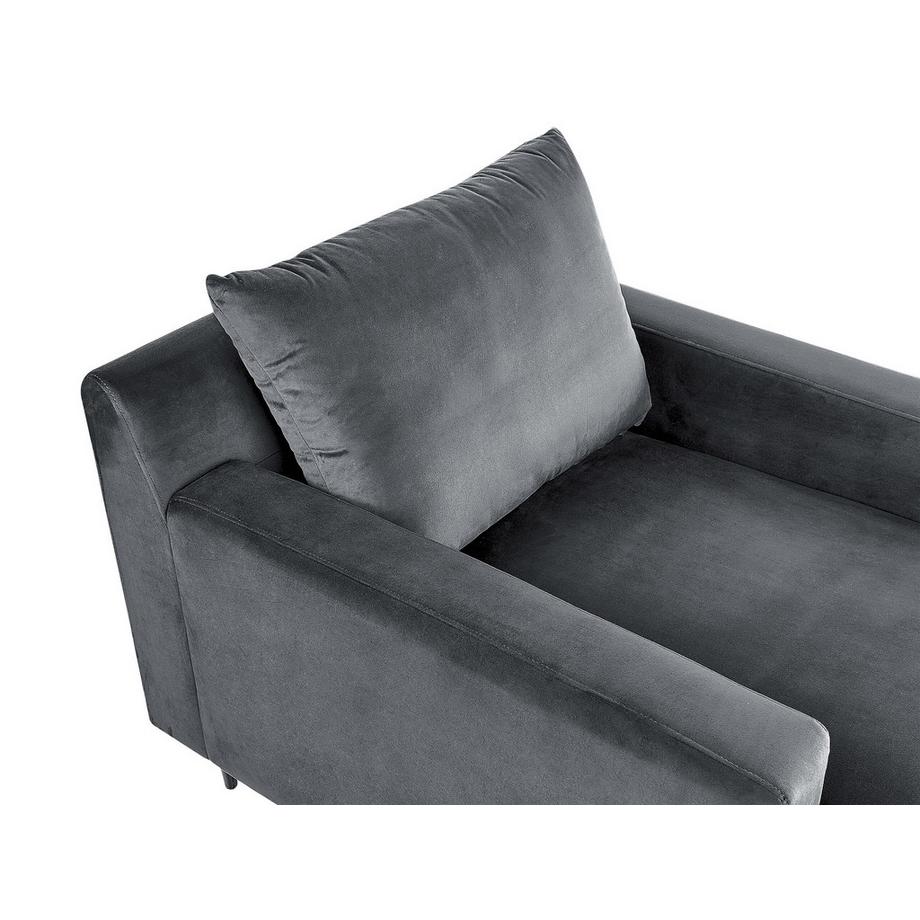 Beliani Chaise longue en Velours Moderne GUERET  