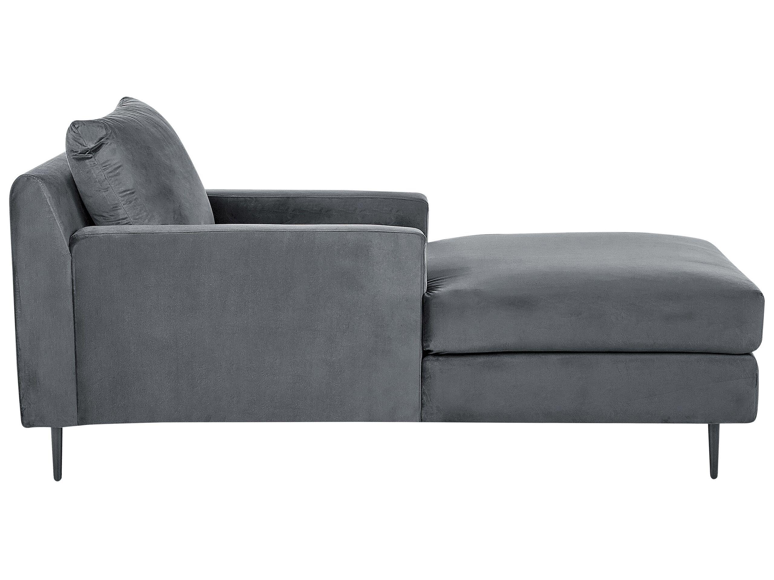 Beliani Chaise longue en Velours Moderne GUERET  