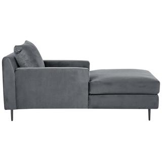 Beliani Chaise longue en Velours Moderne GUERET  