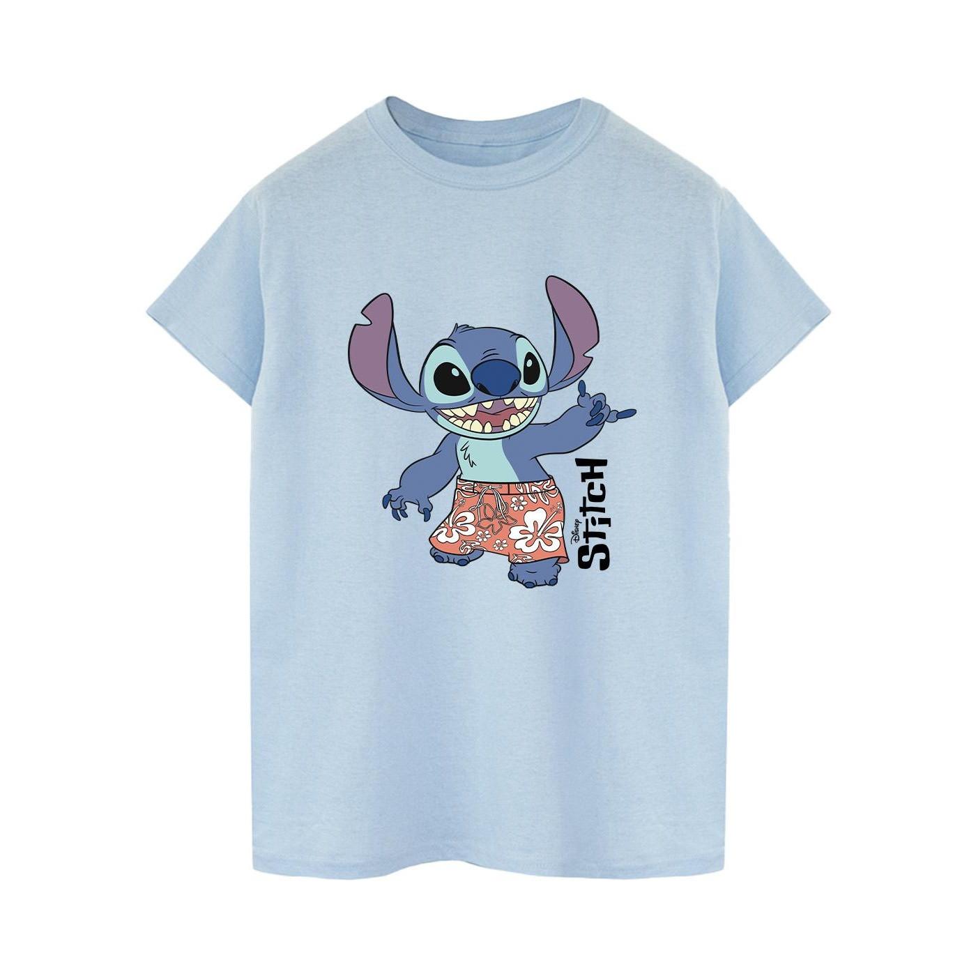 Image of Lilo & Stitch Bermuda Shorts Tshirt Damen Blau S