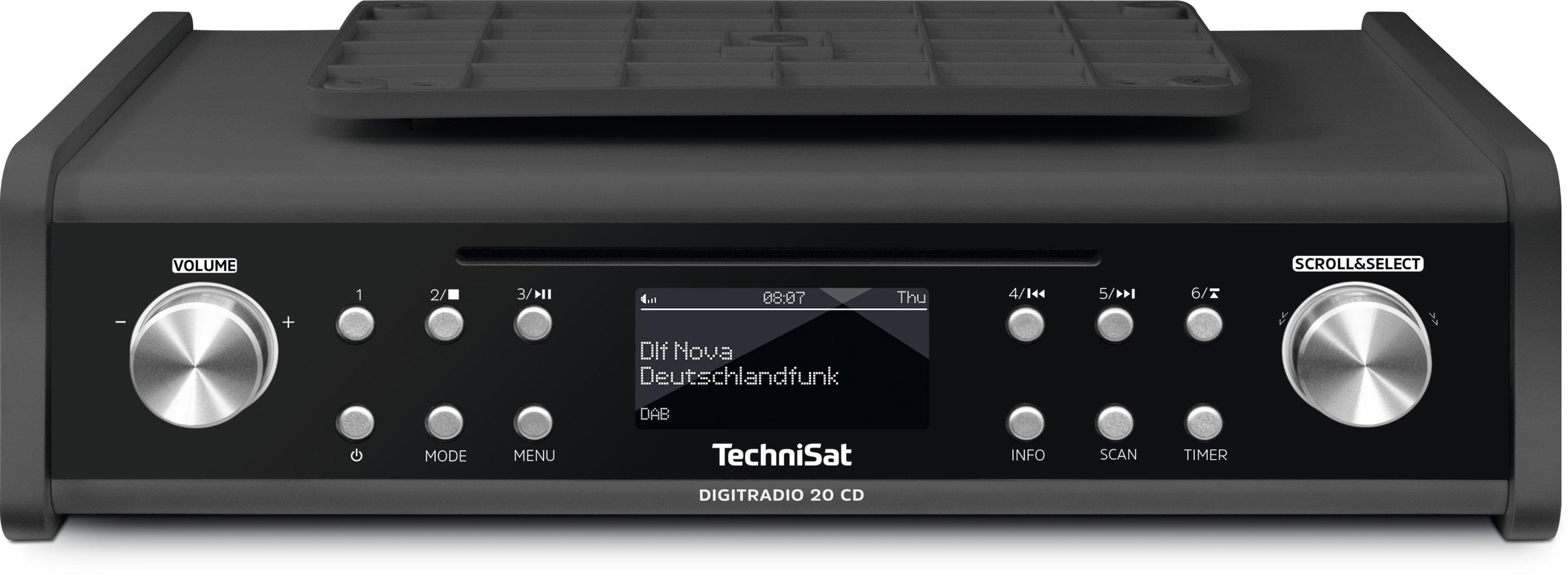 TechniSat  TechniSat DigitRadio 20 CD Persönlich Analog & Digital Schwarz 