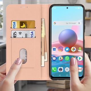 Avizar  Klapphülle Xiaomi Redmi Note 10 Rosegold 