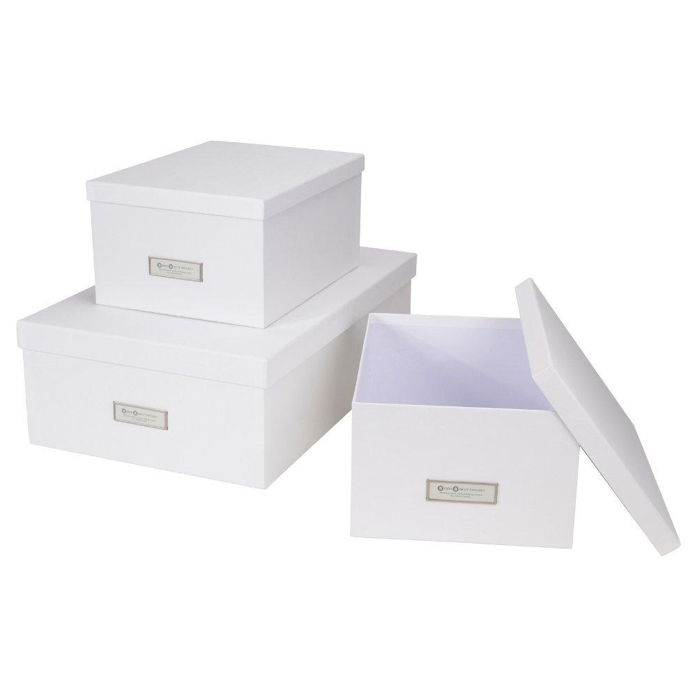 Bigso Box of Sweden Bigso INGE Boîte de rangement Set 3 pcs - Blanc  