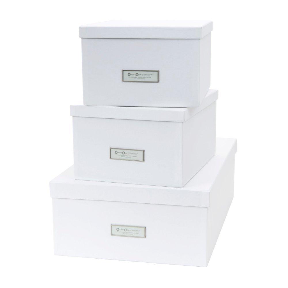 Bigso Box of Sweden Bigso INGE Boîte de rangement Set 3 pcs - Blanc  