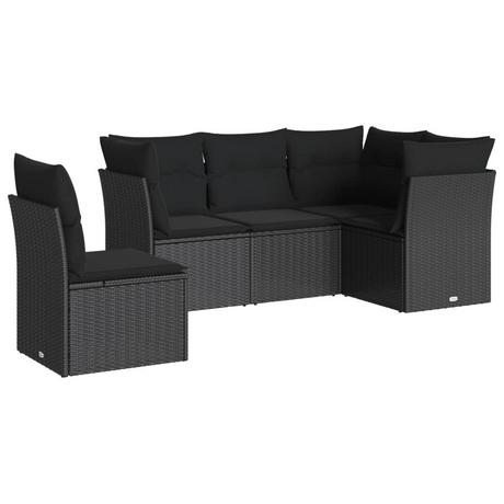 VidaXL set divano da giardino Polirattan  